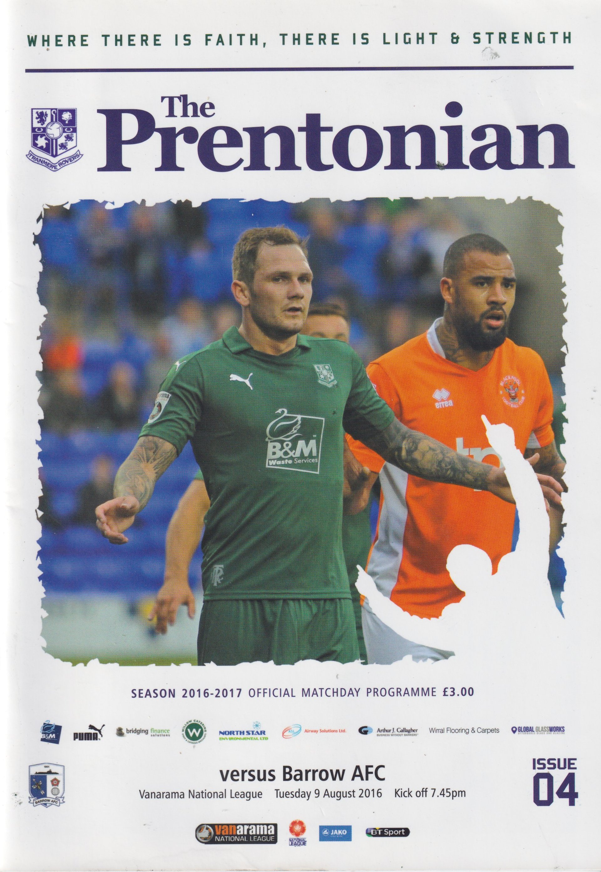 Tranmere Rovers v Barrow match programme